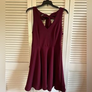 Maroon Short Formal/Homecoming Dress